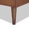 Baxton Studio Tasha Mid-Century Dark Grey Fabric Upholstered and Walnut brown Finished Wood Platform Bed-Twin 192-11542-11158-ZORO - alternate 4